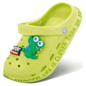 Kid's Clogs Slides Boys Girls Slippers Beach Sandals Garden Shoes with Cute 3D-D